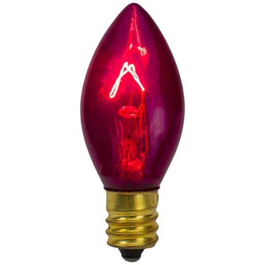4ct. Transparent Pink Twinkle C7 Replacement Christmas Bulbs By Northlight | 2" x 1" | Michaels®